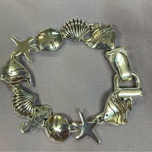 Silver Sea Creatures Bracelet